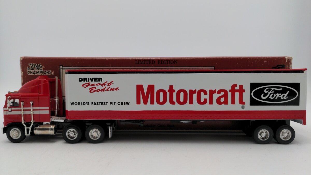 Racing Champions 00306 1:64 Scale Kenworth Motorcraft Lockable Coin Car EX/Box