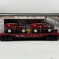 MTH 30-8303 O Gauge Milwaukee Road Die-Cast Flatcar w/Ertl '32 Panel Vans NIB
