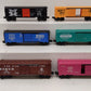 Lionel O Assorted Freight Cars 6-9230,6-39214,6-19218,6-16233,6-26255 [6] EX