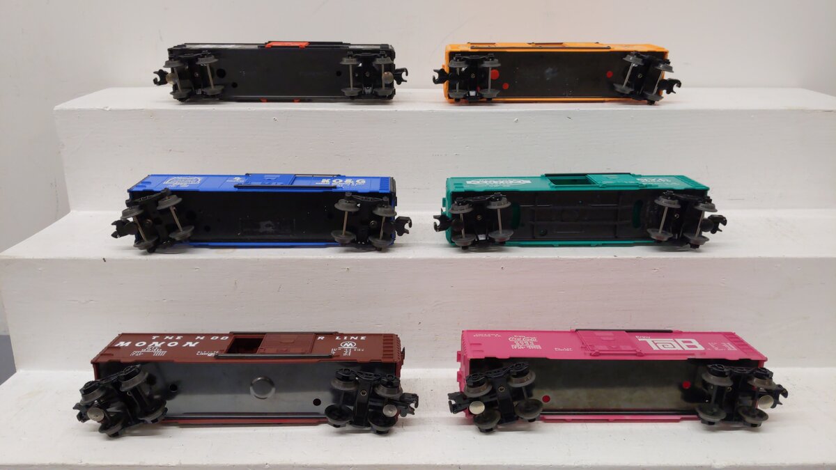 Lionel O Assorted Freight Cars 6-9230,6-39214,6-19218,6-16233,6-26255 [6] EX