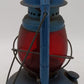Vintage Rail Road Lantern W/ Red Globe