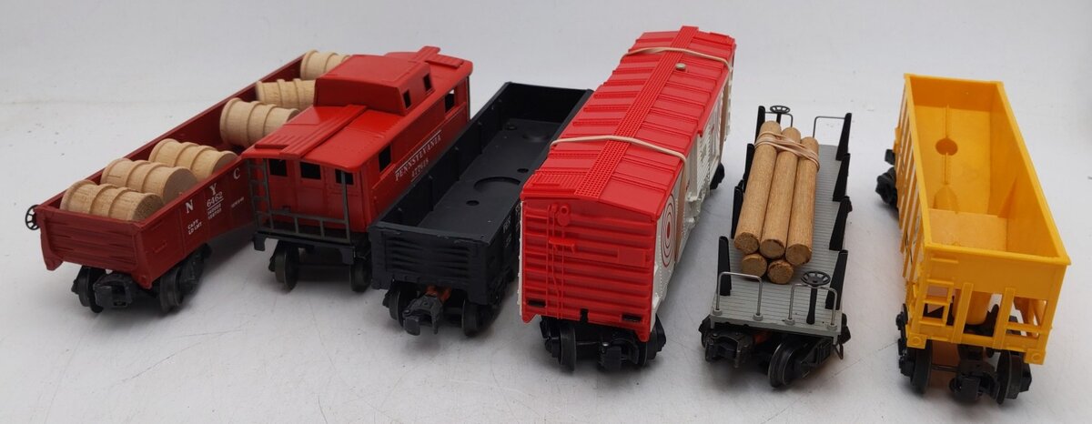 Lionel Vintage O Gauge Freight Cars #2411,2472,6448,2452X,6476-135,6462 [6] VG