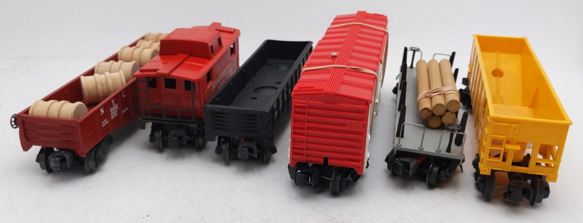 Lionel Vintage O Gauge Freight Cars #2411,2472,6448,2452X,6476-135,6462 [6] VG