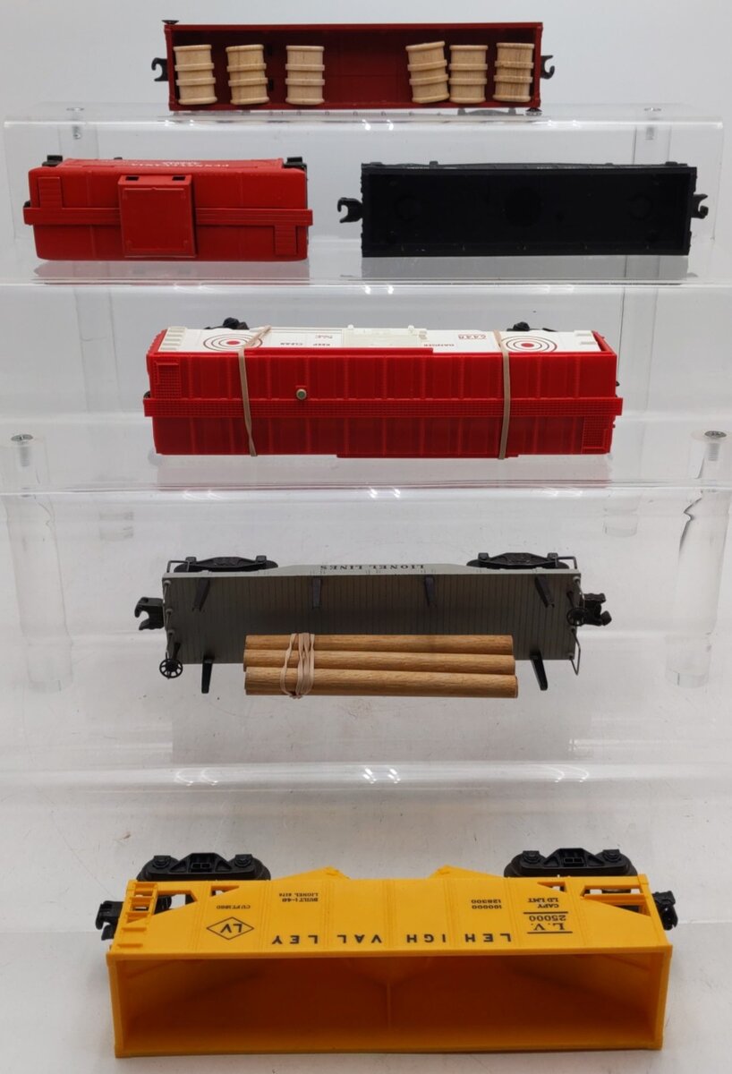 Lionel Vintage O Gauge Freight Cars #2411,2472,6448,2452X,6476-135,6462 [6] VG