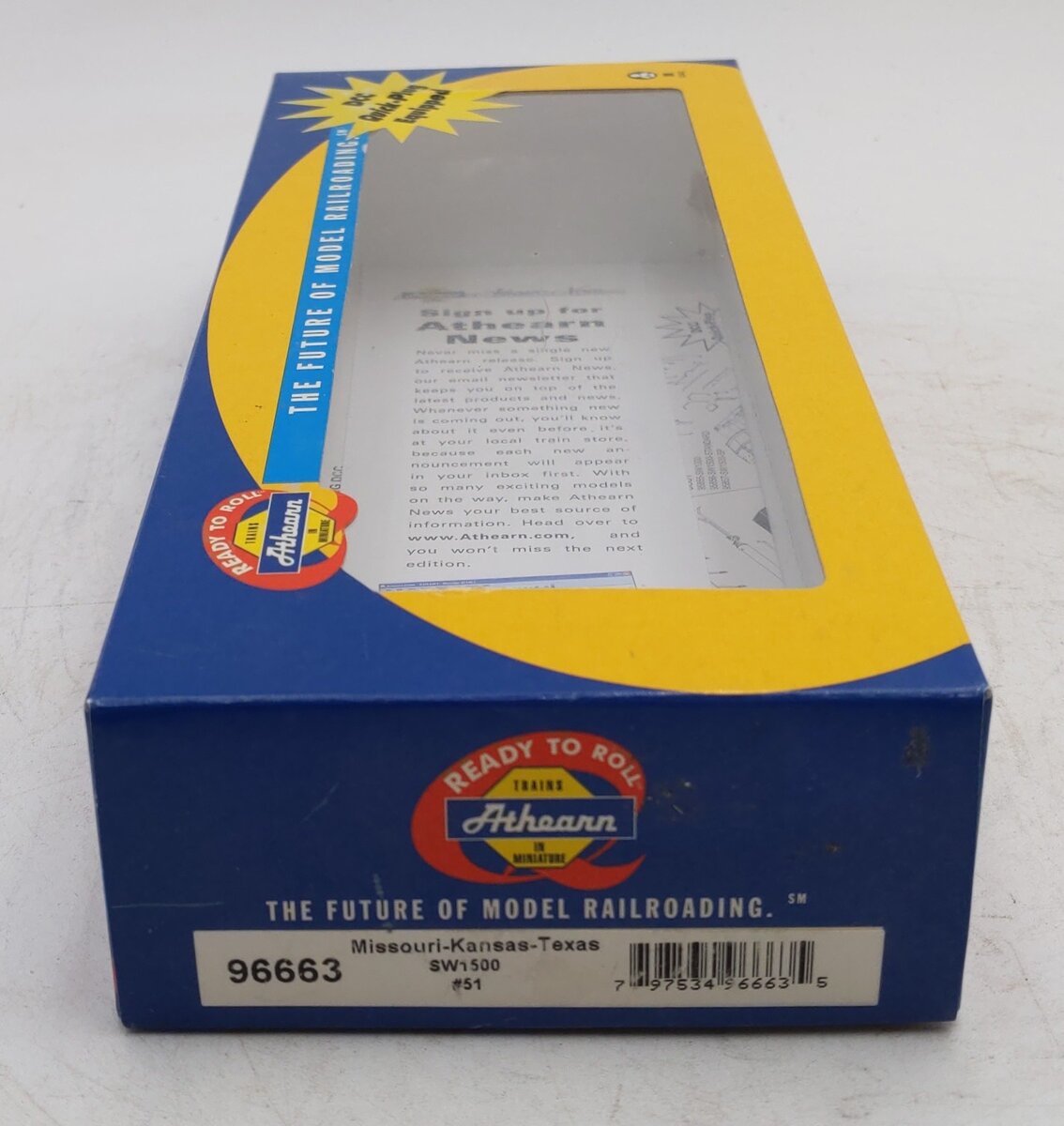 Athearn 96663 HO Missouri Kansas Texas RTR SW1500 Diesel Locomotive #51 EX/Box