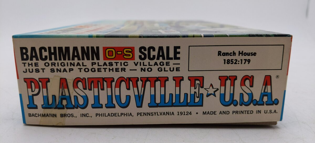 Bachmann 1852:179 O27 Scale Plasticville  Ranch House LN/Box