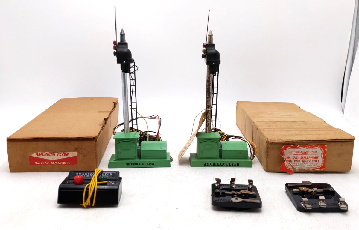 American Flyer Vintage S Semaphore Signal: 761 , 23761 [2] VG/Box