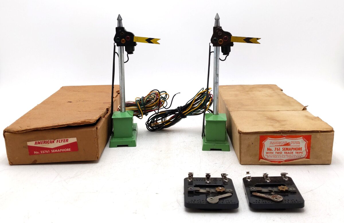 American Flyer Vintage S Semaphore Signal: 761, 23761 [2] VG/Box