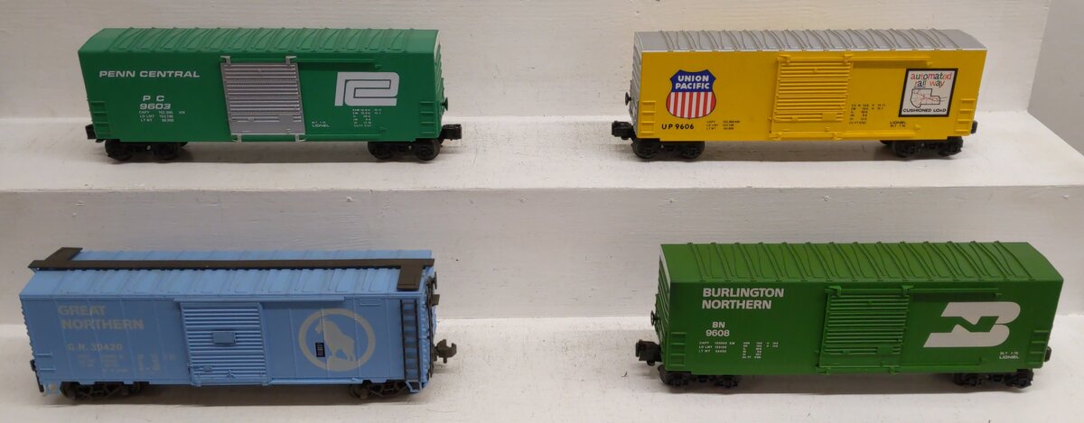 Assorted O Scale Freight Cars- #39420 #9608 #9603 #9606 [4] EX