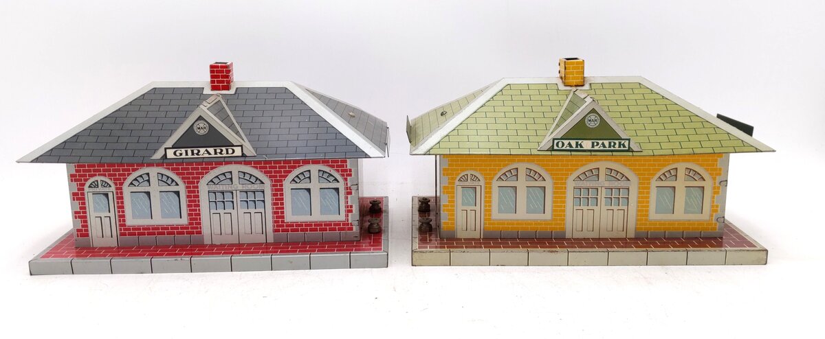 Marx Vintage O Whistling Train Stations: 2979, 2959 [2] EX