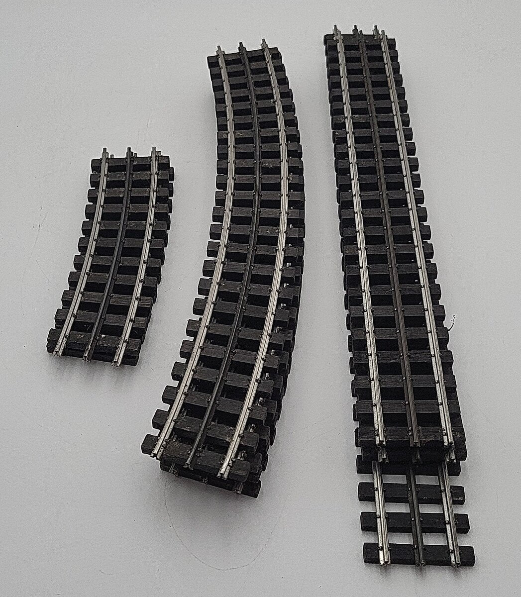Assorted Ross Straight and 054 Curved Track Sections [9] EX
