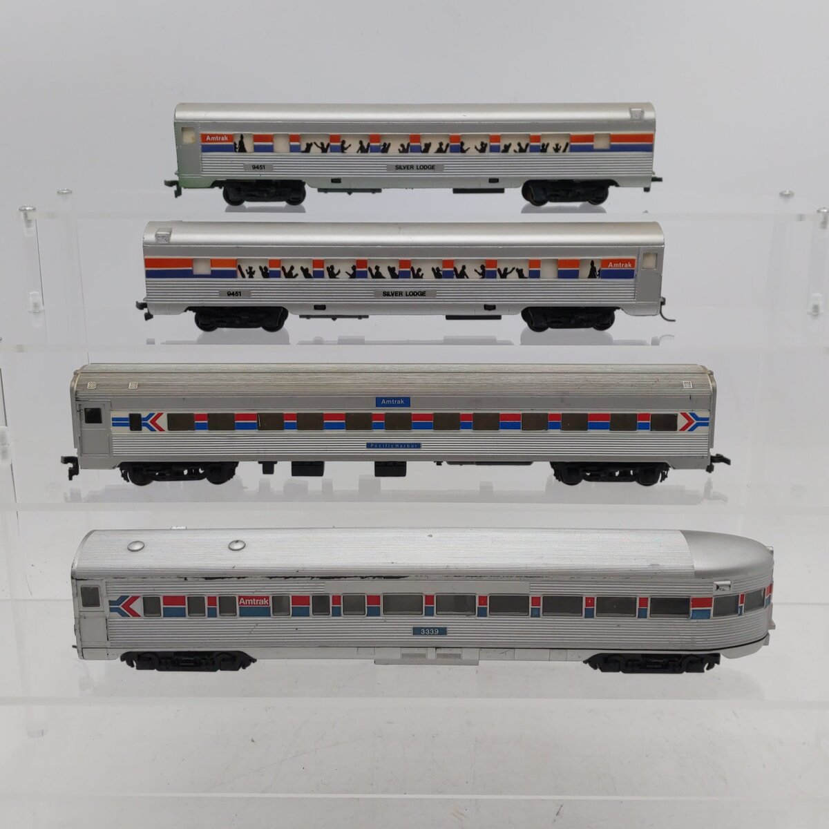 Life-Like, Athearn, & Other Assorted HO Scale Amtrak Passenger Car [4] EX