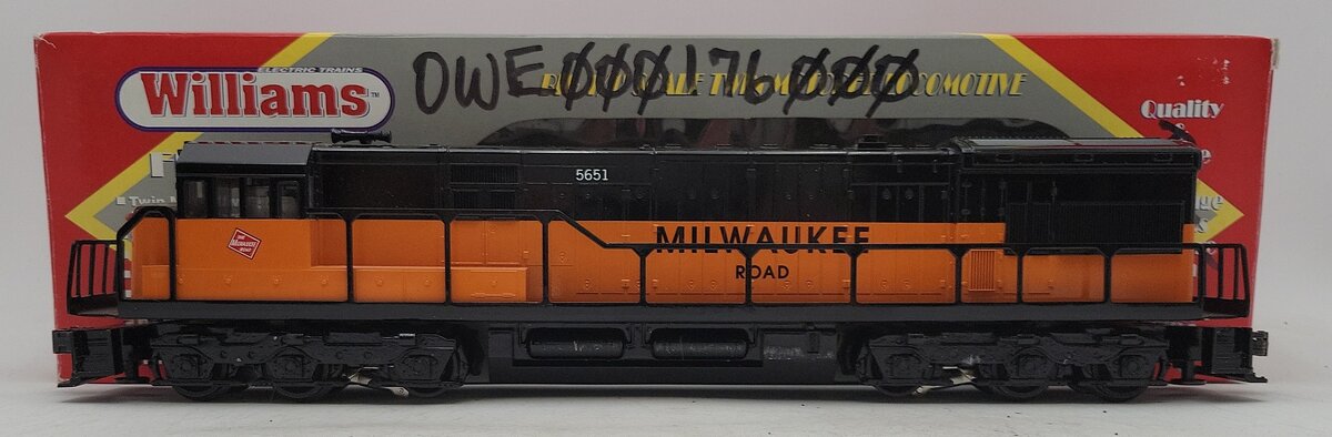 Williams 885651 O Gauge Milwaukee Road EMD U33C Powered Diesel Locomotive #5651 EX/Box