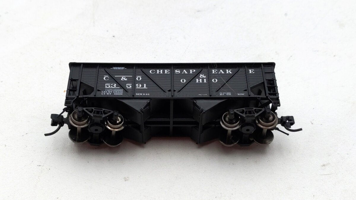 Bluford Shops 63013 N Scale C&O 2-Bay War Emergency Composite Hopper #53591 NIB