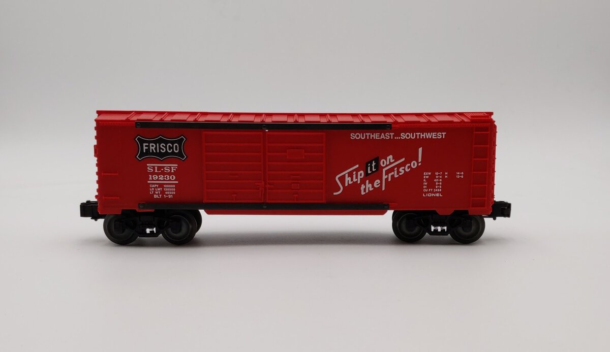 Lionel 6-19230 O Gauge Frisco Double Door Boxcar EX/Box
