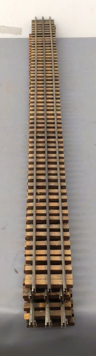 Ross Assorted O Scale Straight Track Sections 37 inch [4] VG