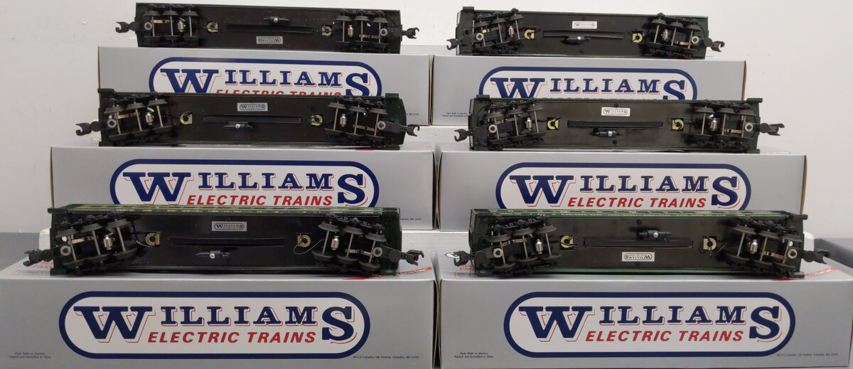 Williams 16101 O Gauge RDG "King Coal" 6-Car 60' Madison Passenger Car Set LN/Box