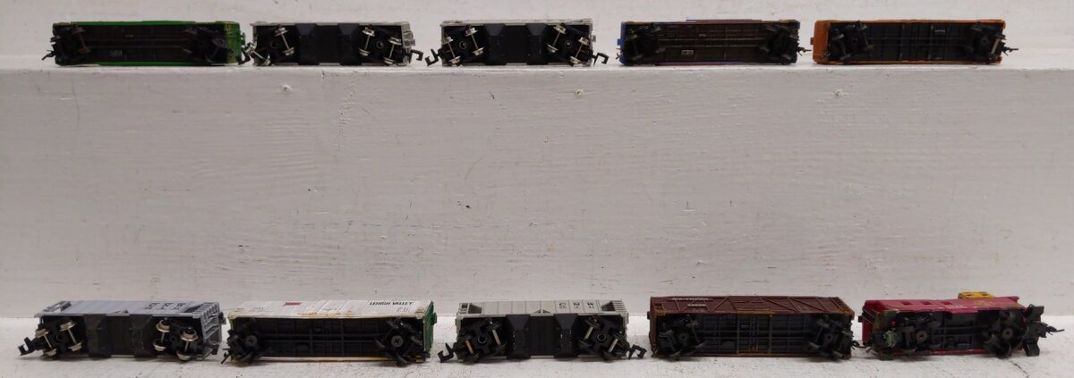 Atlas & Other N Scale Assorted Freight Trains [10] VG