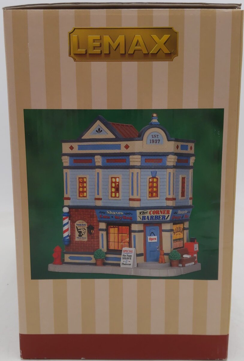 Lemax 65105 The Corner Barber Shop EX/Box