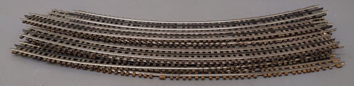 Ross Assorted O Scale Curved Track Sections [16] VG