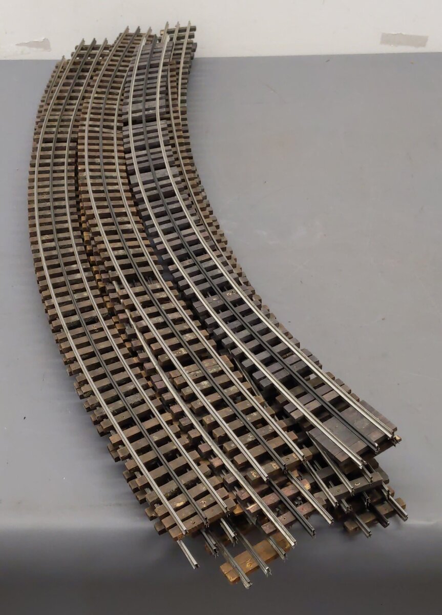 Ross Assorted O Scale Curved Track Sections [16] VG