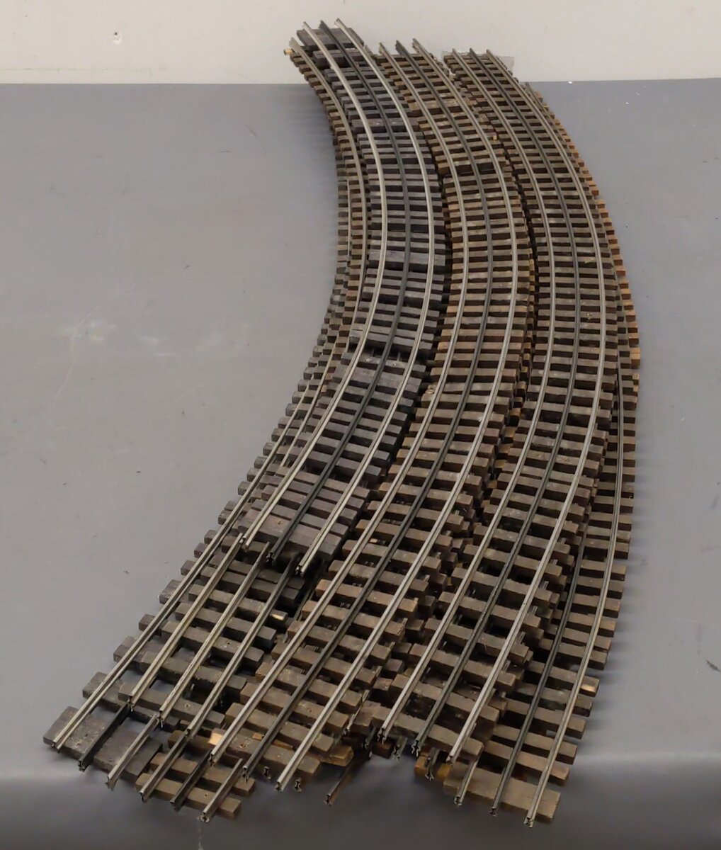 Ross Assorted O Scale Curved Track Sections [16] VG