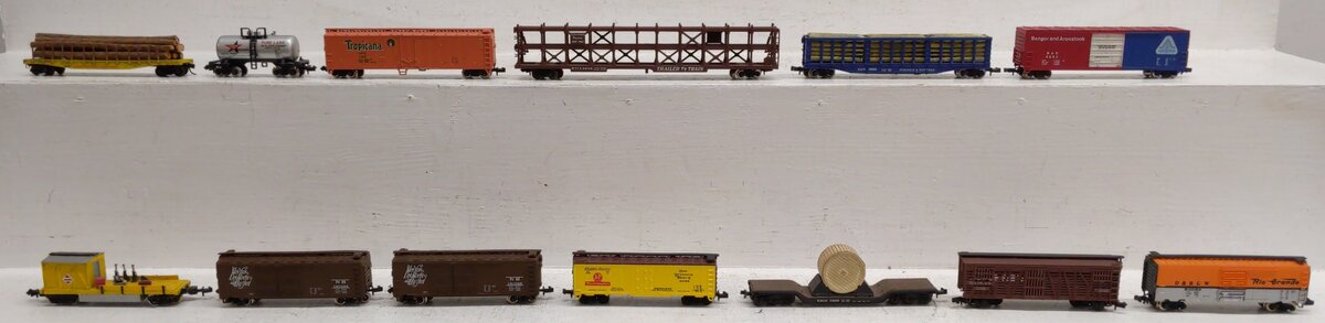 Atlas & Other N Scale Assorted Freight Trains [13] VG