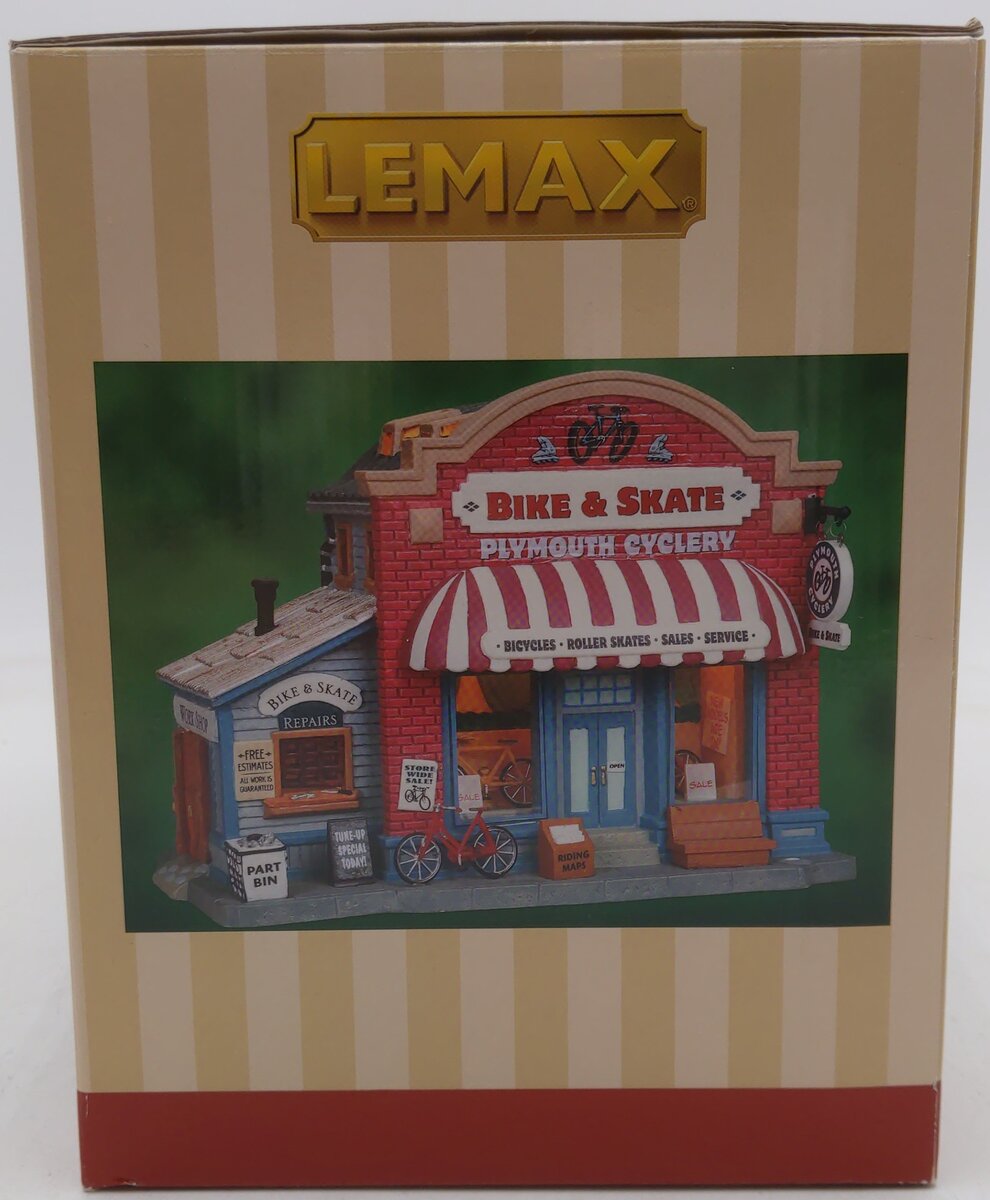 Lemax 289-0477 O Porcelain Bike & Skate Shop EX/Box