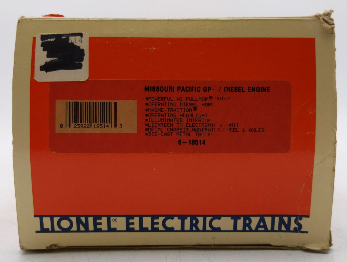 Lionel 6-18514 O Gauge Missouri Pacific GP-7 Powered Diesel Locomotive #4124 EX/Box