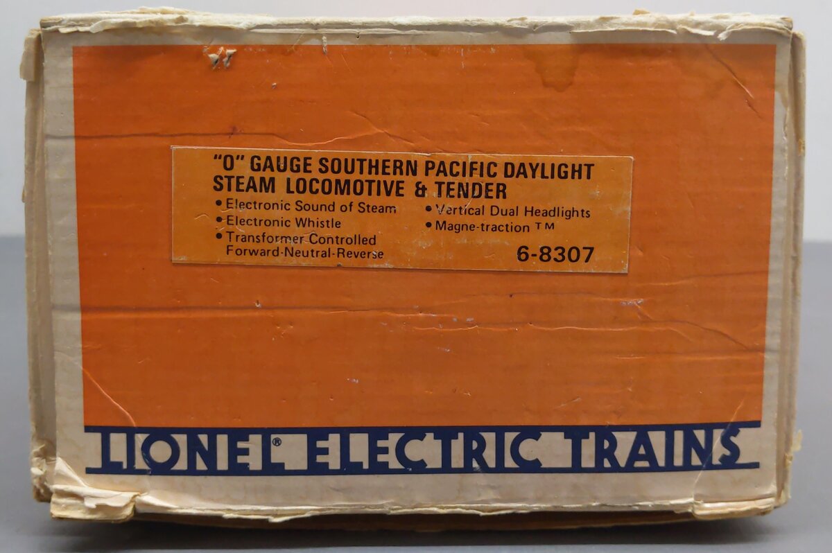 Lionel 6-8307 O Gauge Southern Pacific Daylight GS-4 Steam Engine & Tender #4449 EX/Box