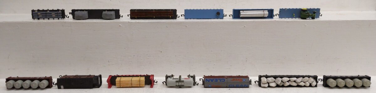 Atlas & Other N Scale Assorted Freight Trains [13] VG