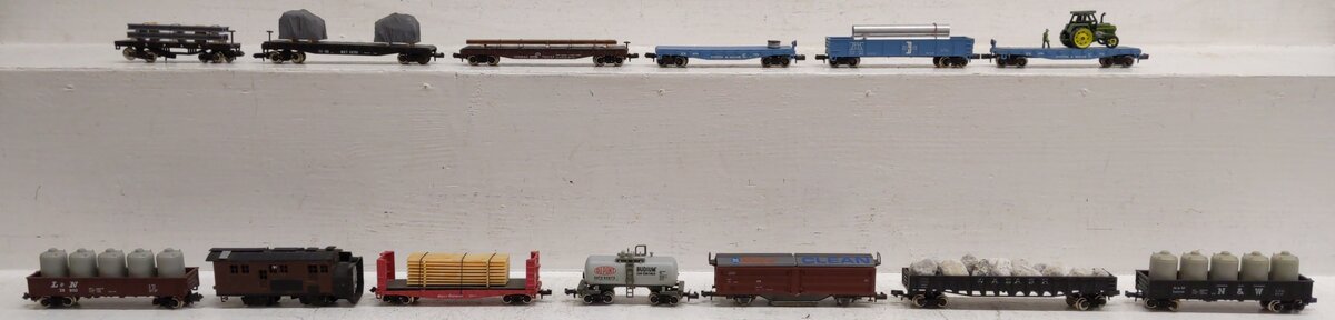 Atlas & Other N Scale Assorted Freight Trains [13] VG