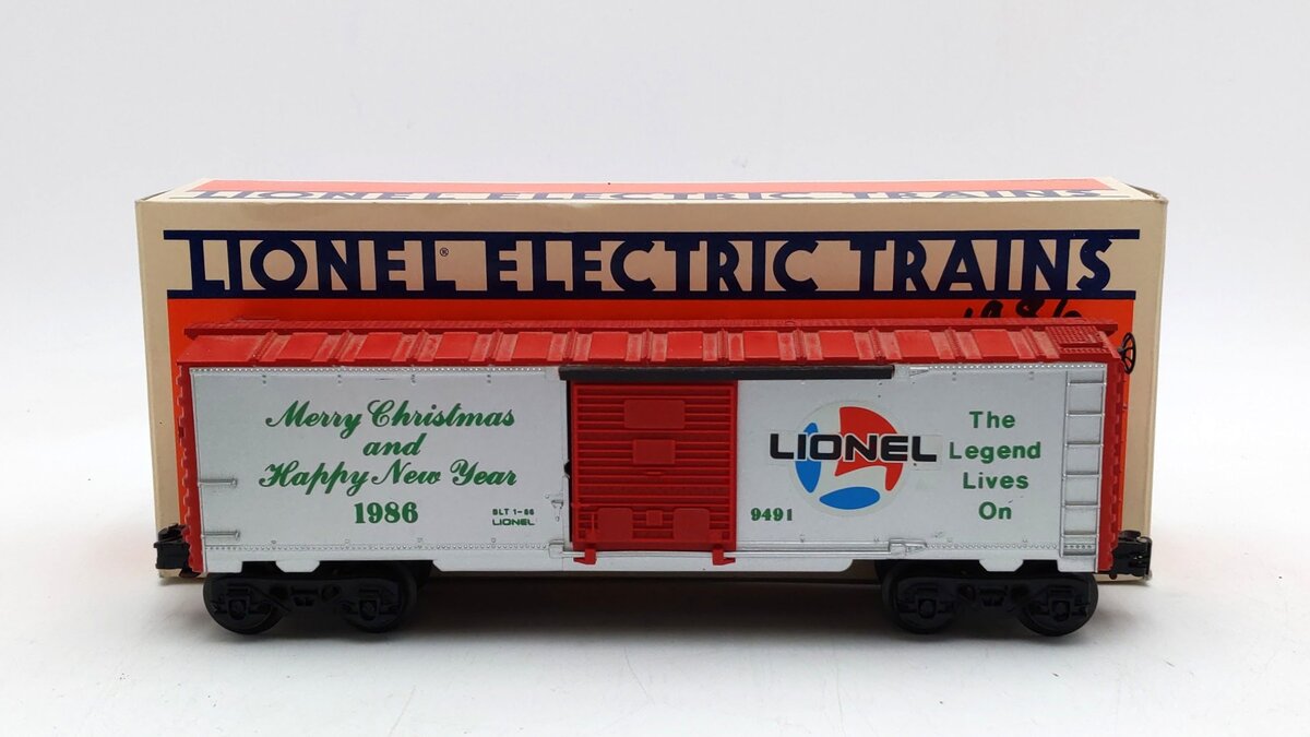 Lionel 6-9491 O Gauge 1986 Christmas Boxcar LN/Box