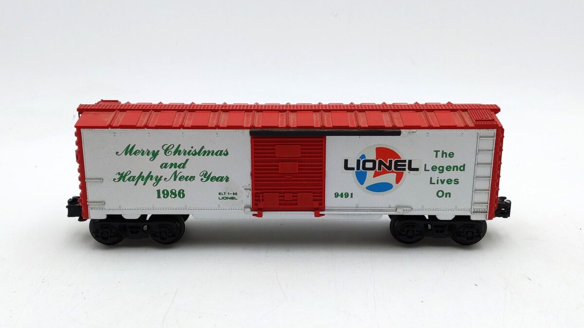 Lionel 6-9491 O Gauge 1986 Christmas Boxcar LN/Box