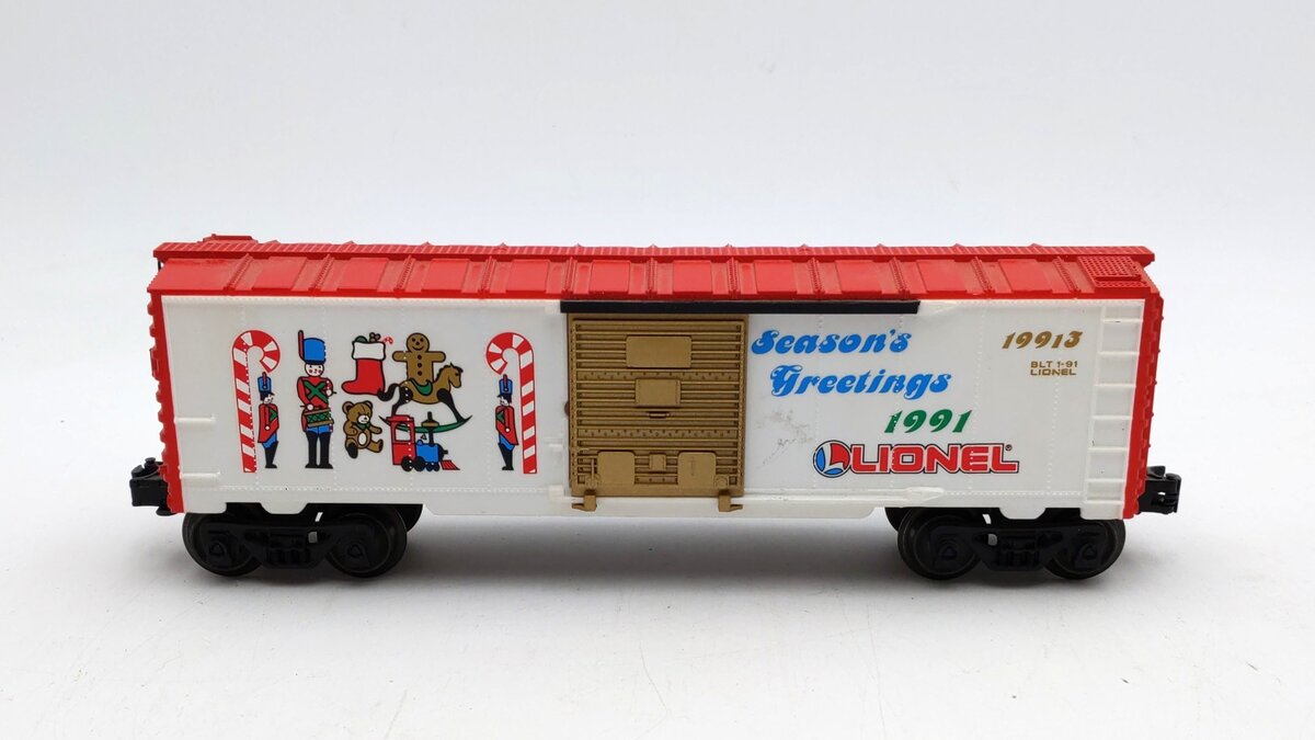Lionel 6-19913 O Gauge Christmas 1991 Boxcar EX/Box