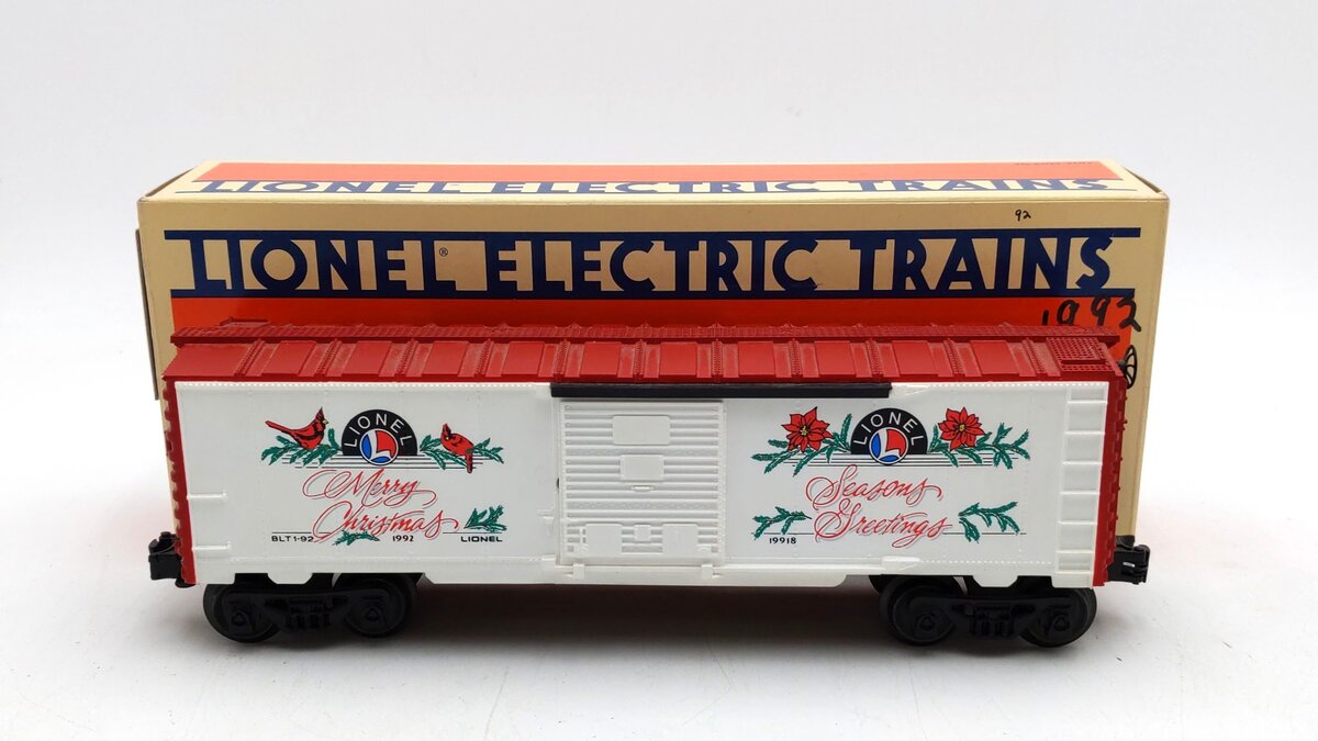 Lionel 6-19918 O Gauge 1992 Christmas Boxcar LN/Box