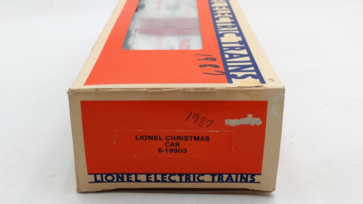 Lionel 6-19903 O Gauge Lionel Christmas Boxcar #1987 EX/Box