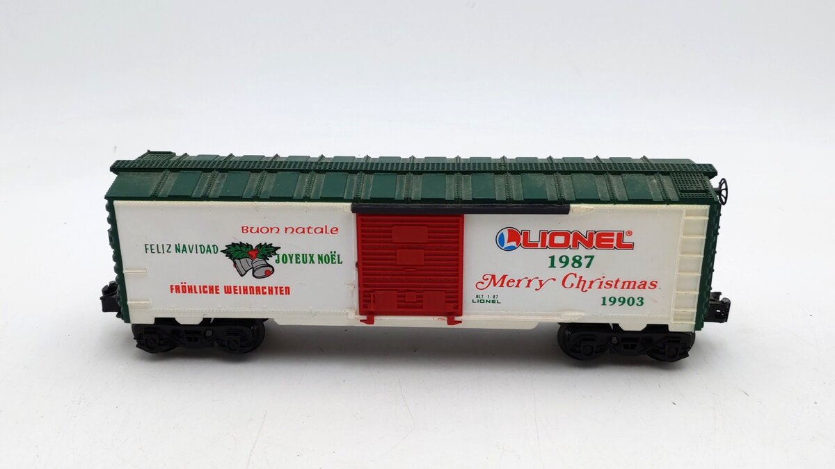 Lionel 6-19903 O Gauge Lionel Christmas Boxcar #1987 EX/Box