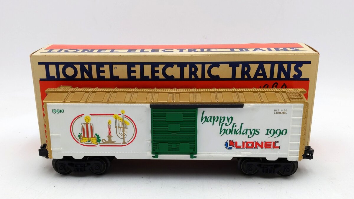 Lionel 6-19910 O Gauge 1990 Seasons Greetings Box Car LN/Box