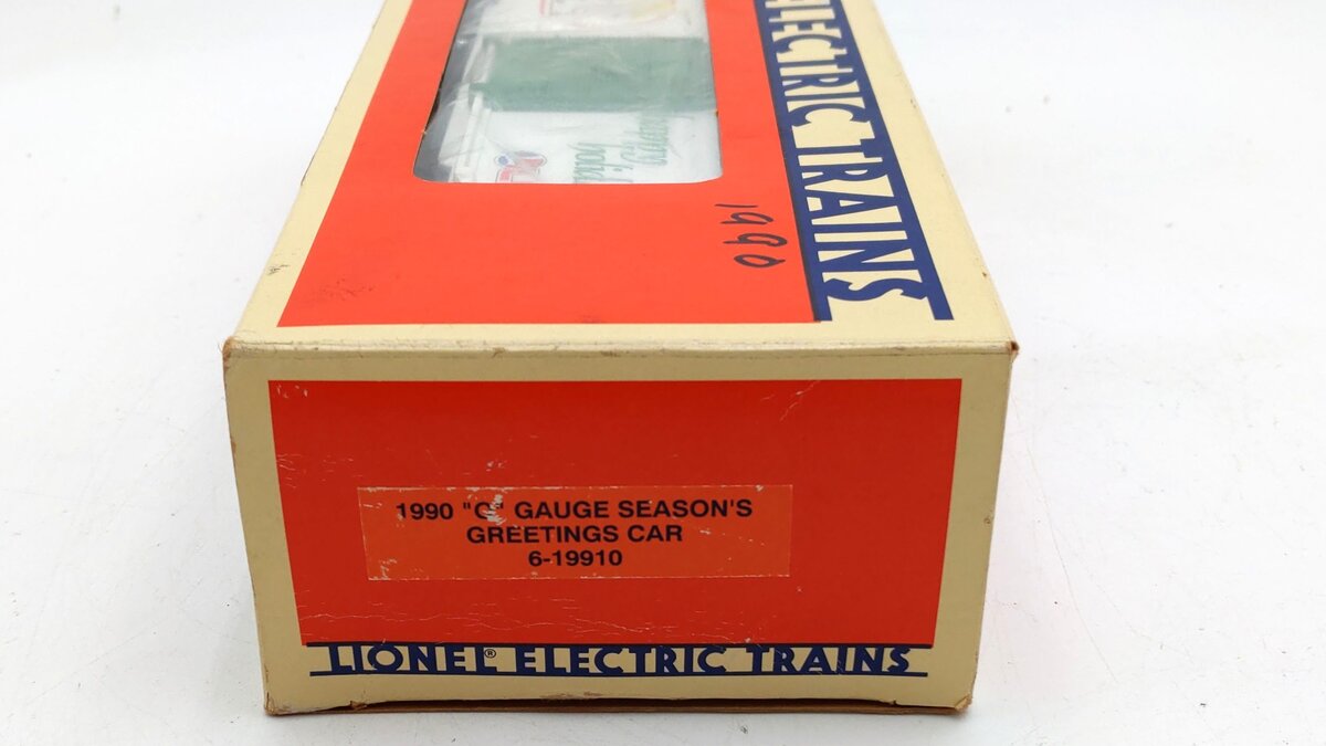 Lionel 6-19910 O Gauge 1990 Seasons Greetings Box Car LN/Box