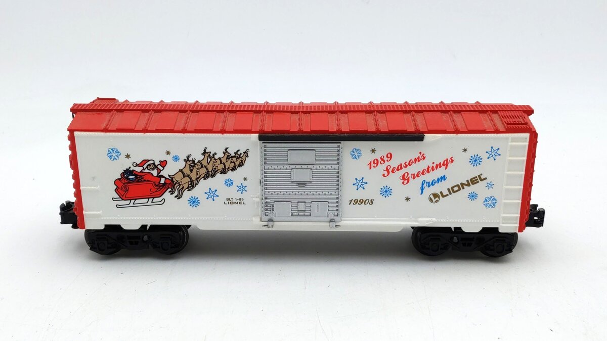 Lionel 6-19908 O Gauge 1989 Christmas Boxcar EX/Box