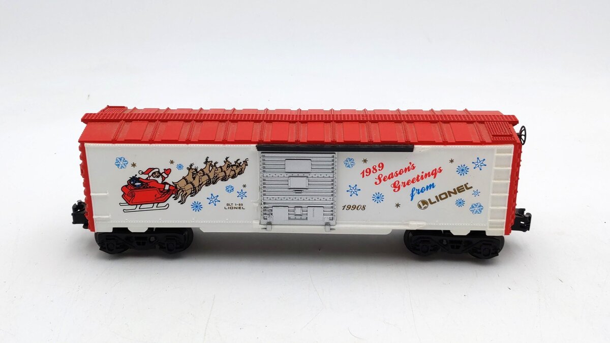 Lionel 6-19908 O Gauge 1989 Christmas Boxcar EX/Box