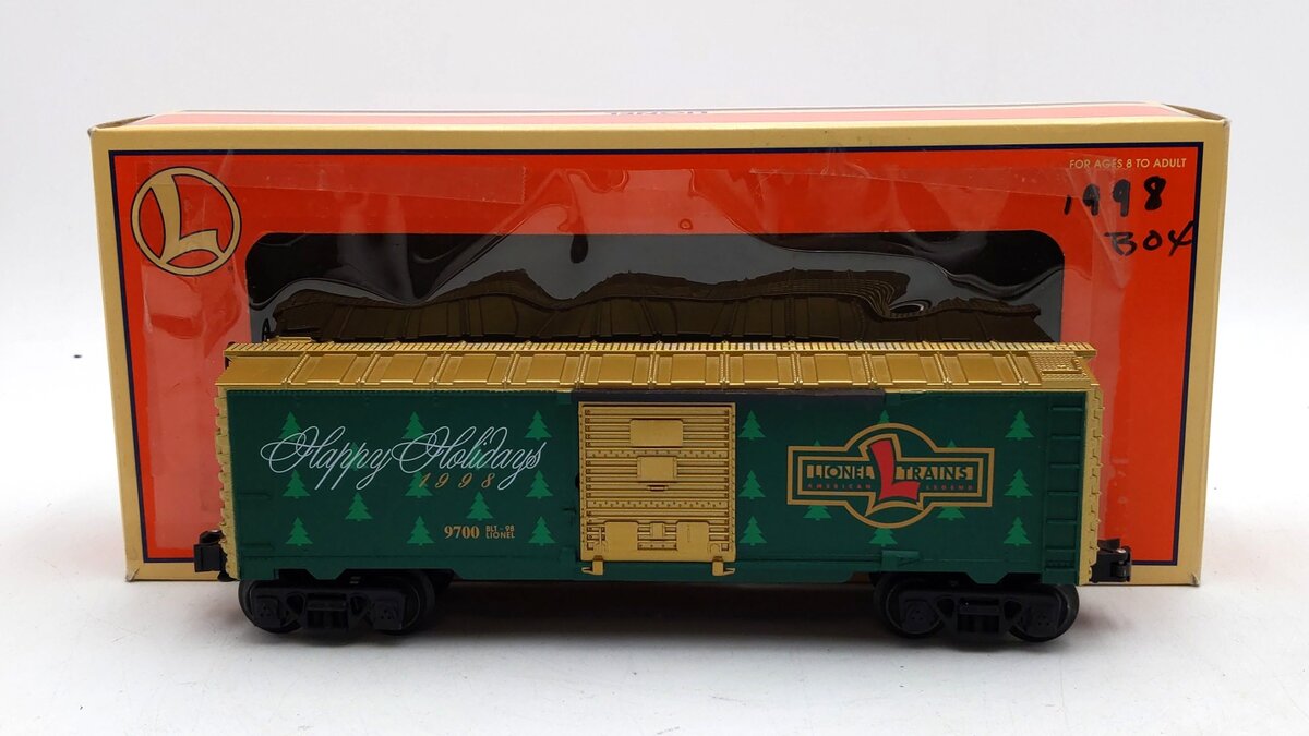 Lionel 6-16291 O Gauge 1998 Christmas Boxcar #9700 LN/Box