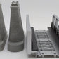 MTH 40-1014 O Gauge Silver Girder Bridge & 8" Bridge Piers EX/Box