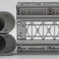 MTH 40-1014 O Gauge Silver Girder Bridge & 8" Bridge Piers EX/Box
