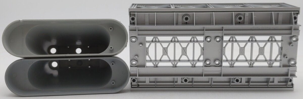 MTH 40-1014 O Gauge Silver Girder Bridge & 8" Bridge Piers EX/Box