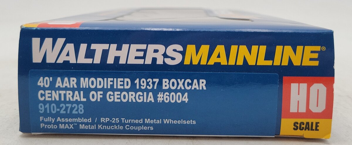 Walthers 910-2728 HO Central of Georgia 40' AAR Modified 1937 Boxcar RTR #6004