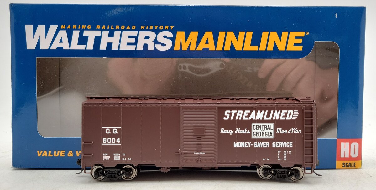 Walthers 910-2728 HO Central of Georgia 40' AAR Modified 1937 Boxcar RTR #6004