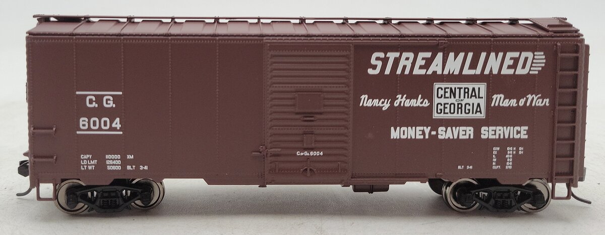 Walthers 910-2728 HO Central of Georgia 40' AAR Modified 1937 Boxcar RTR #6004