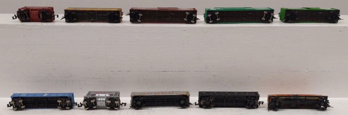 Bachmann& Other N Scale Assorted Freight Trains [10] VG